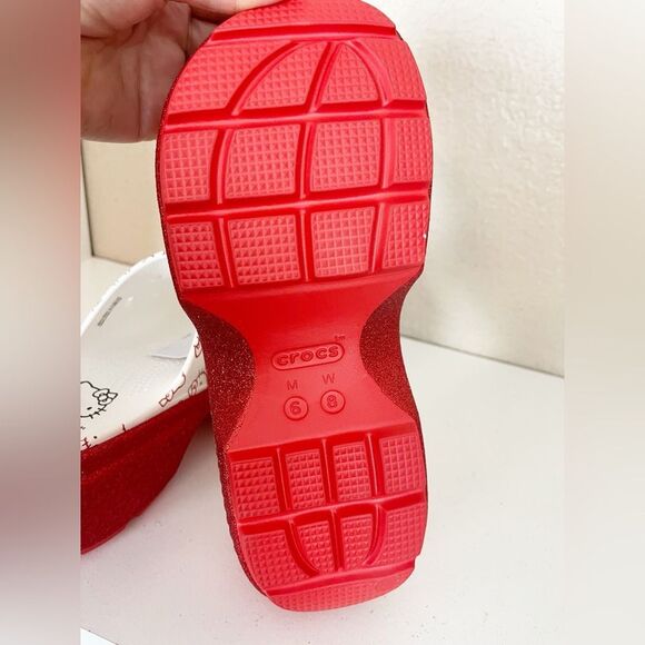 CROCS STOMP x HELLO KITTY platform SLIDE  adult size 8. 50th Anniversary NWT - Picture 11 of 14